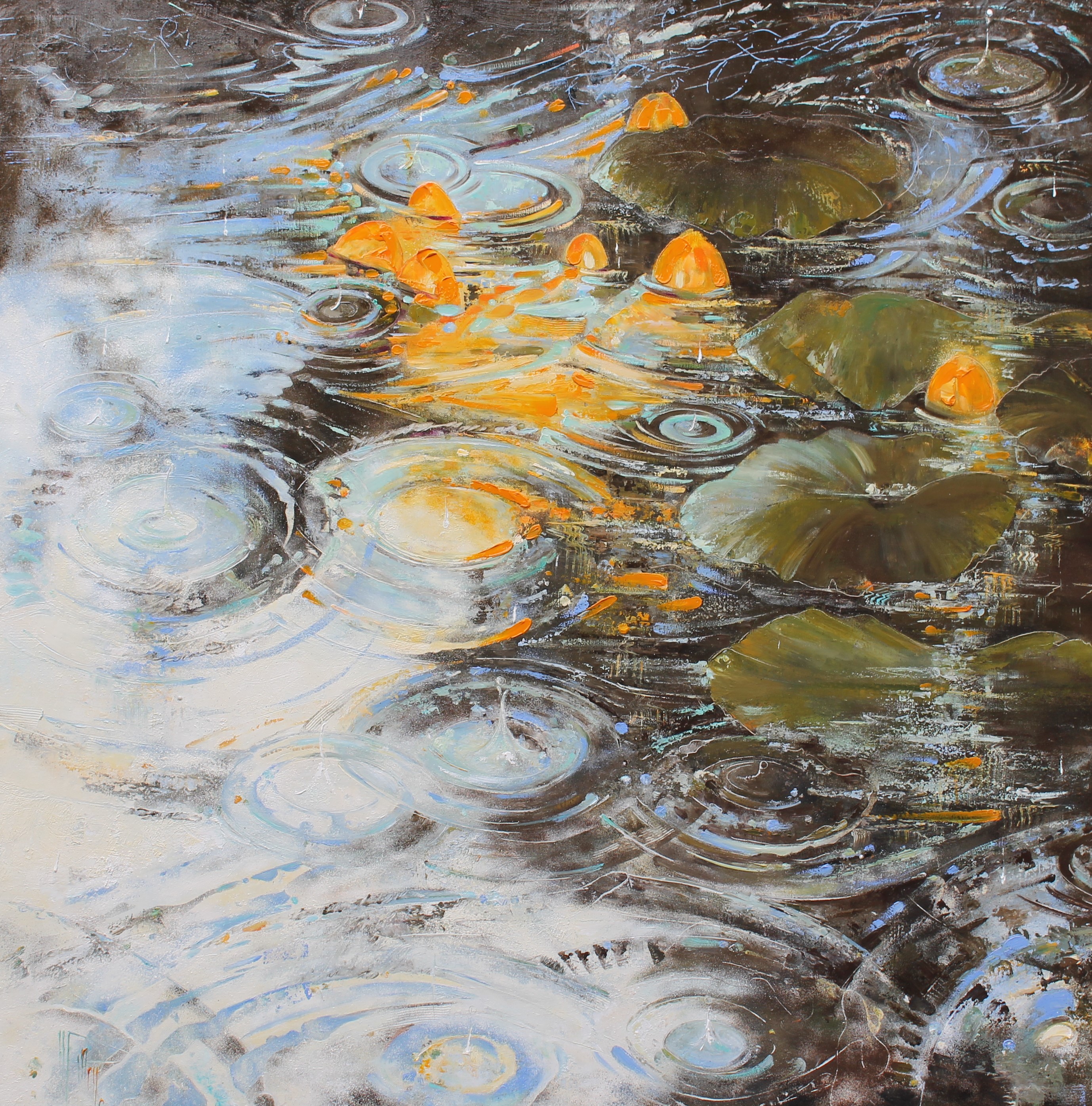 2 danse sous la pluie 100 x 100