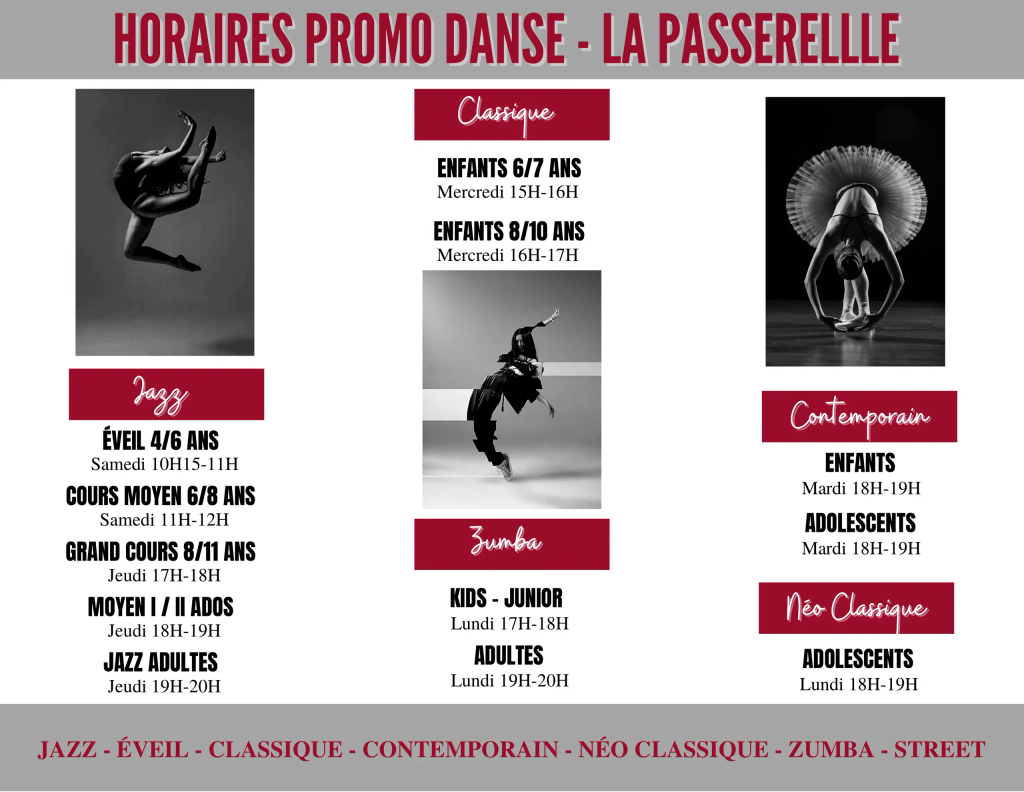 Horaires promo danse bar sur loup