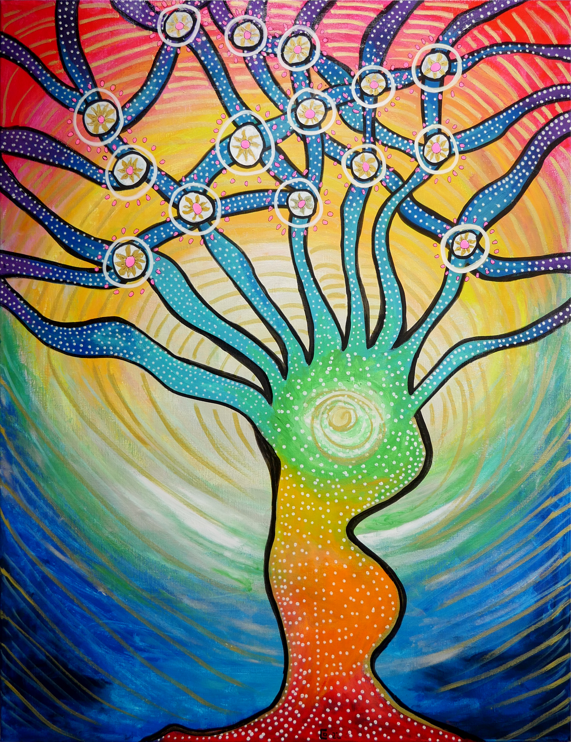 Connection a l univers 89x116cm