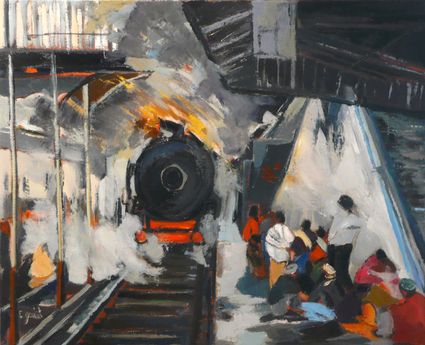 Delhi station 50x61