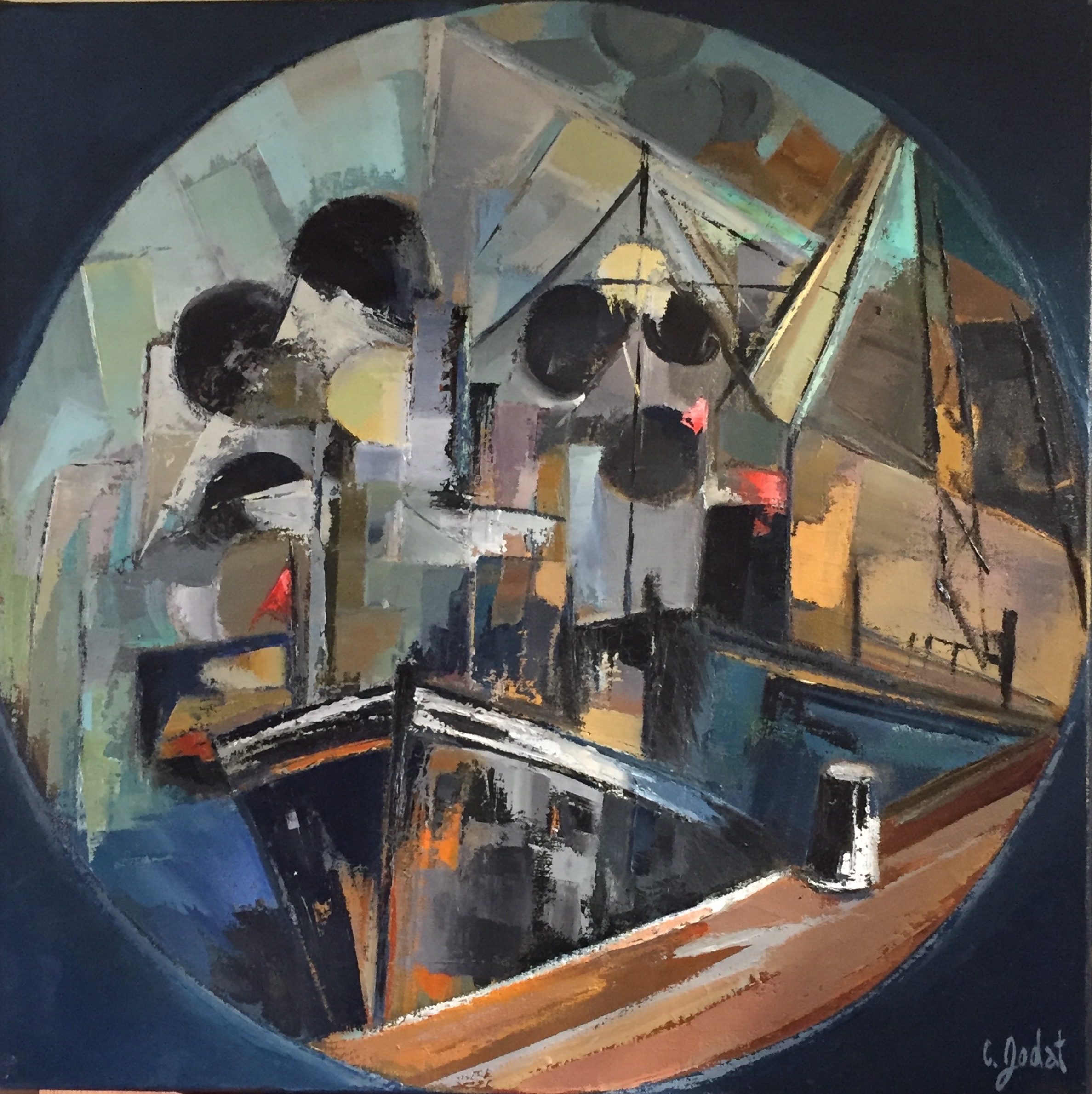 A quai la nuit 60x60