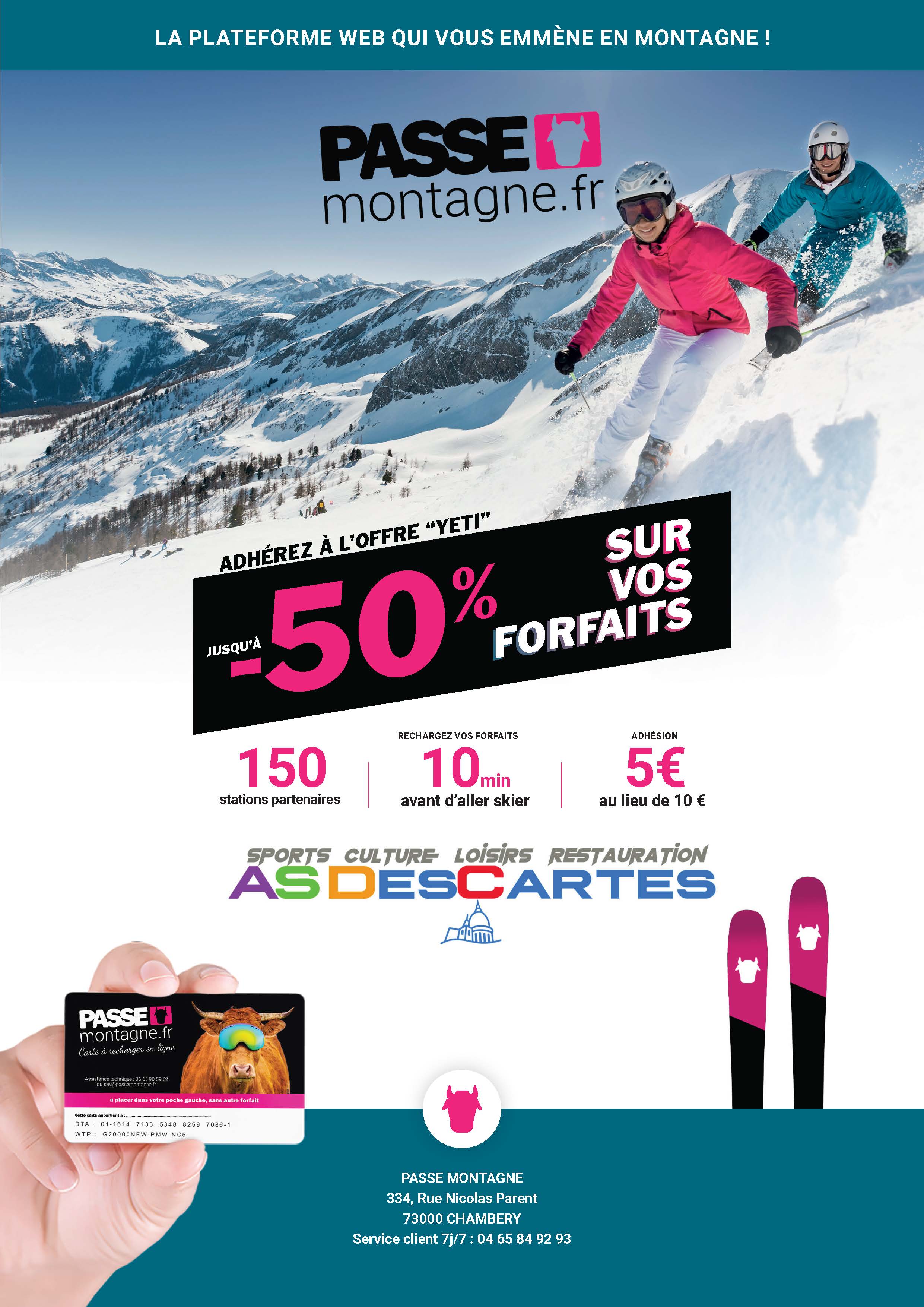 Affiche carte passe montagne 22 23 asdescartes