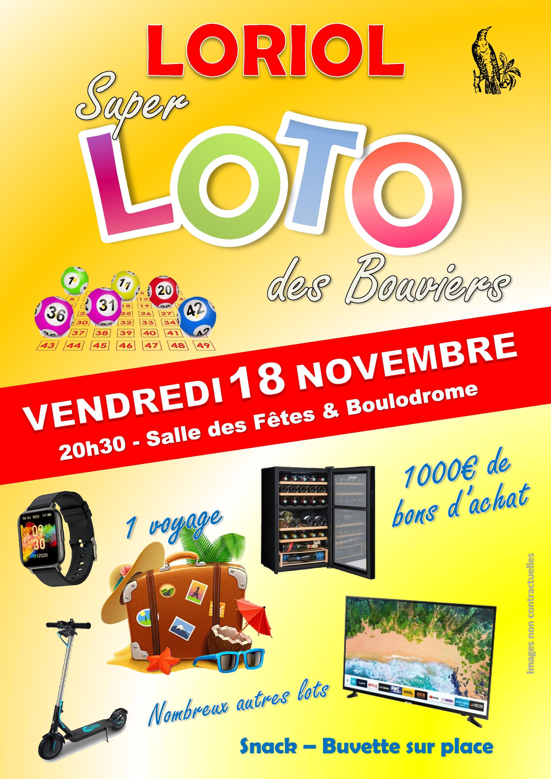 Super loto des Bouviers : Plus de 5000€ de cadeaux à gagner !
