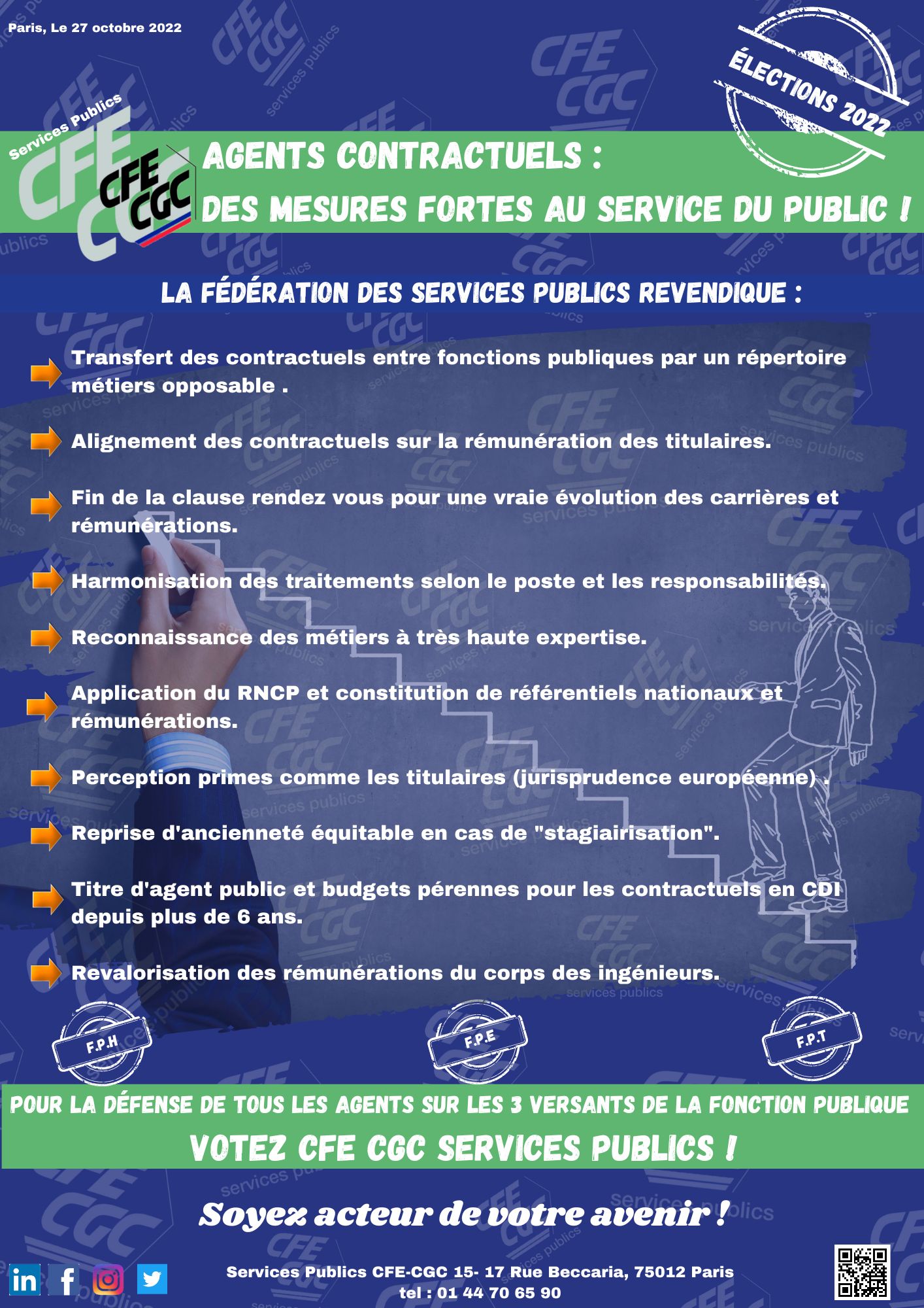 Tract agents contractuels