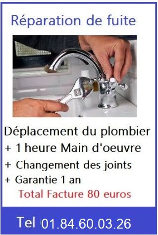 Deplacement  plombier courbevoie