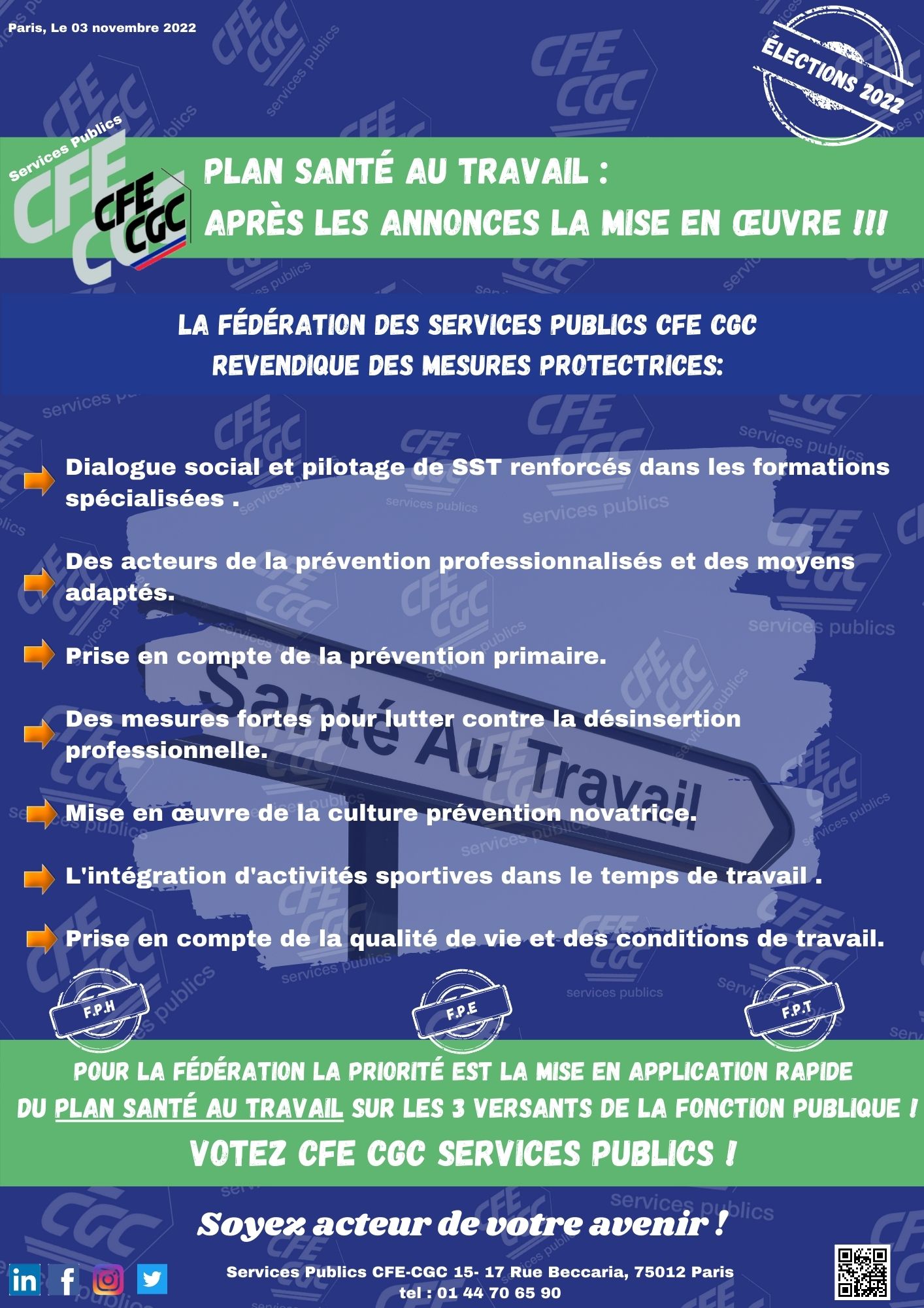 Plan santé au travail : Après les annonces la mise en oeuvre!!