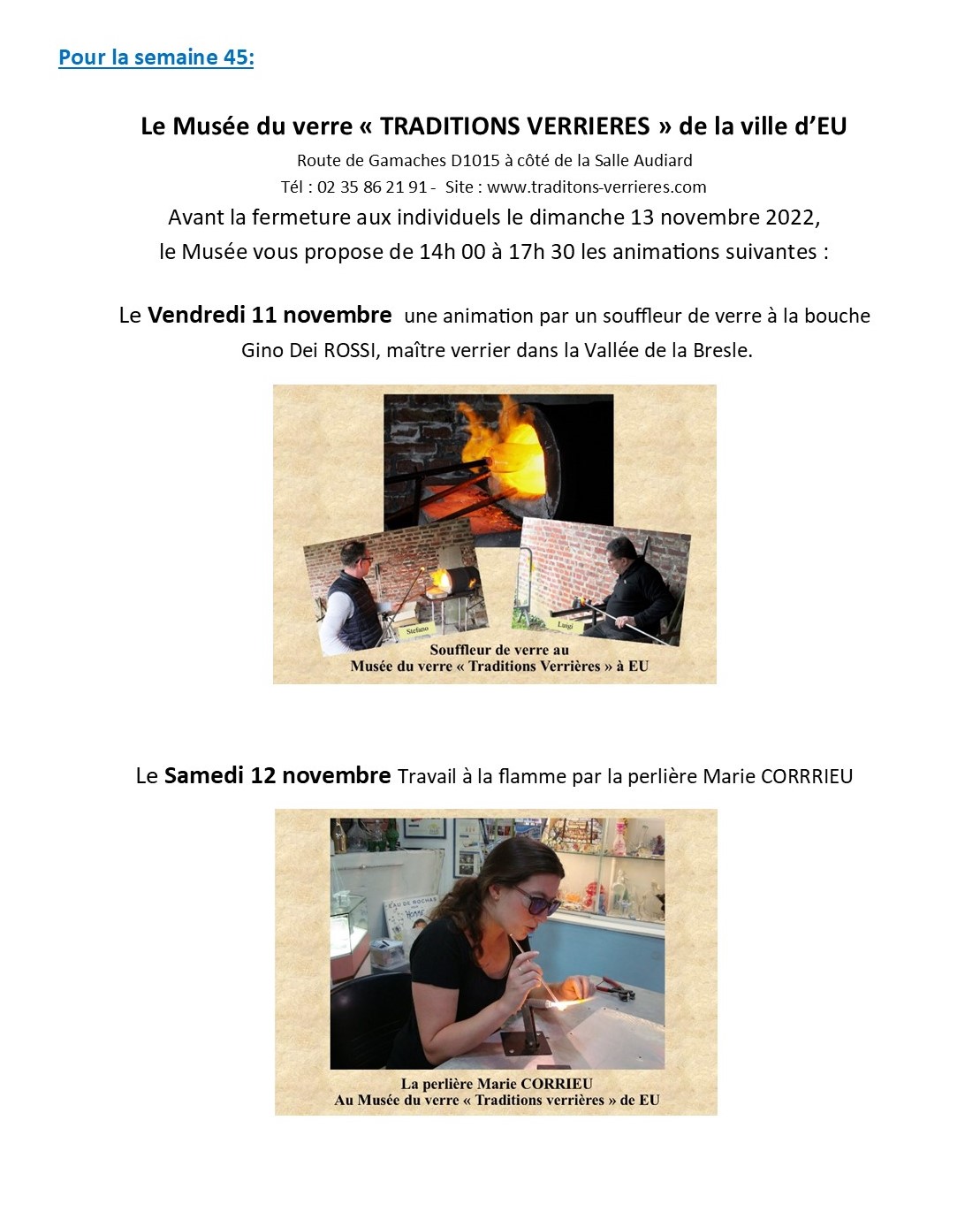 Animations semaine 45 2 