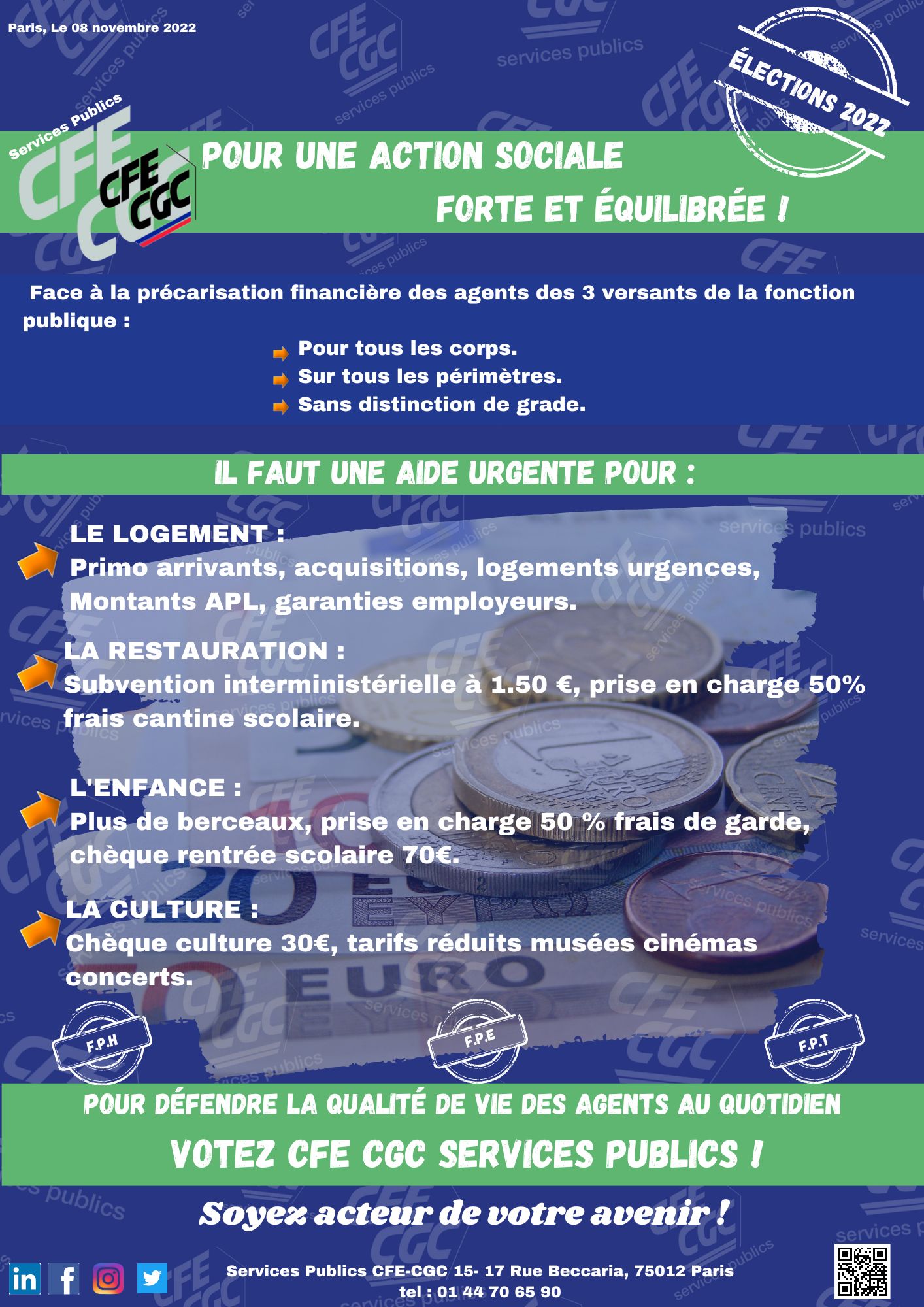 Pour une action sociale forte et equilibrée !