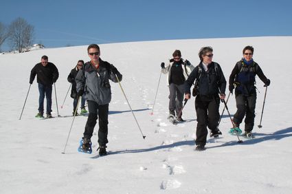 Groupe en raquettes