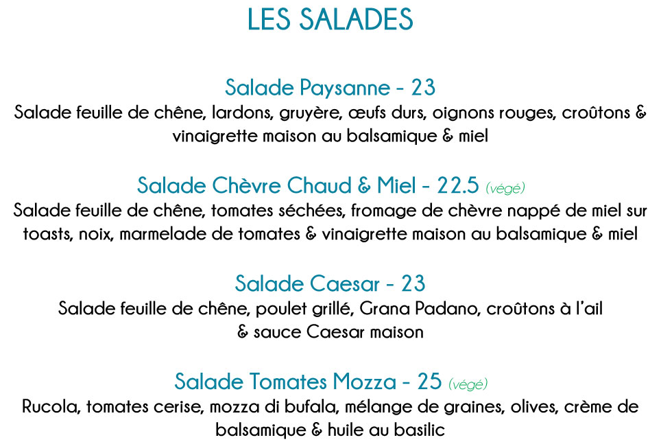 Salades