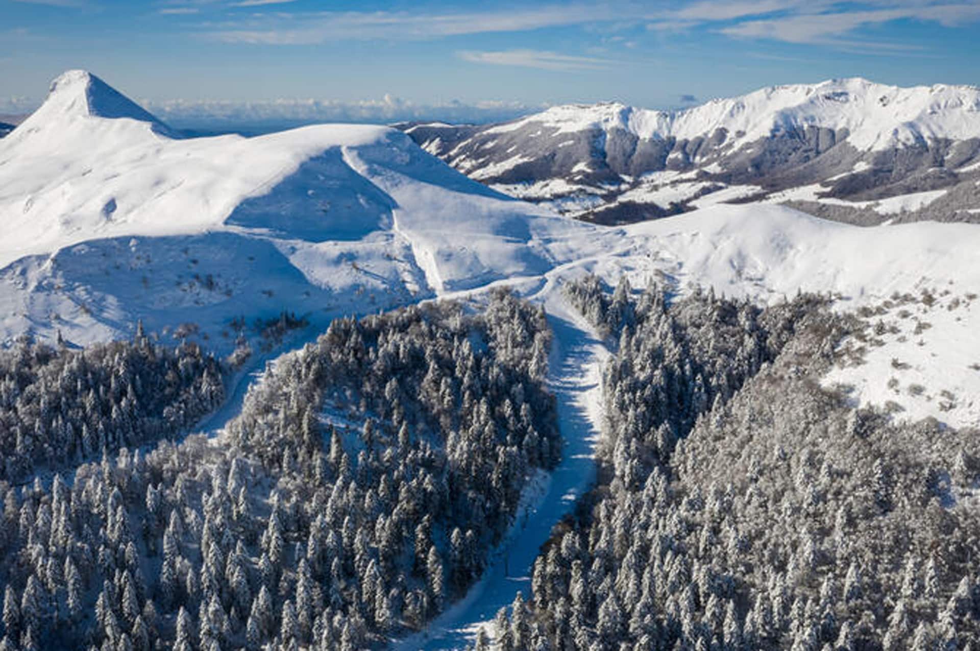 Station du Lioran, vue partielle des pistes