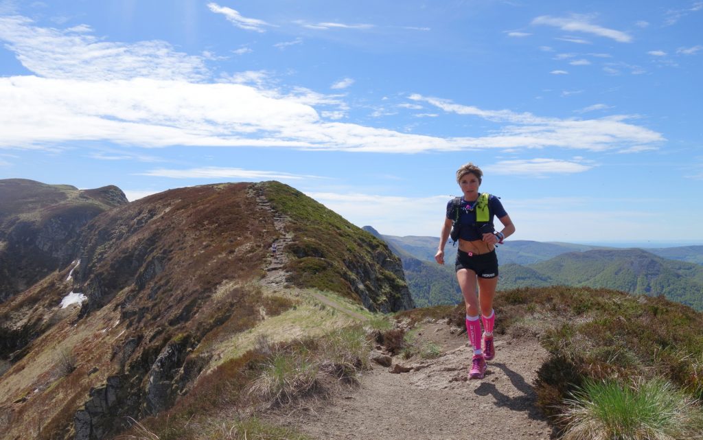 Trail sur le massif cantalien, aux Fours de Peyre Arse.