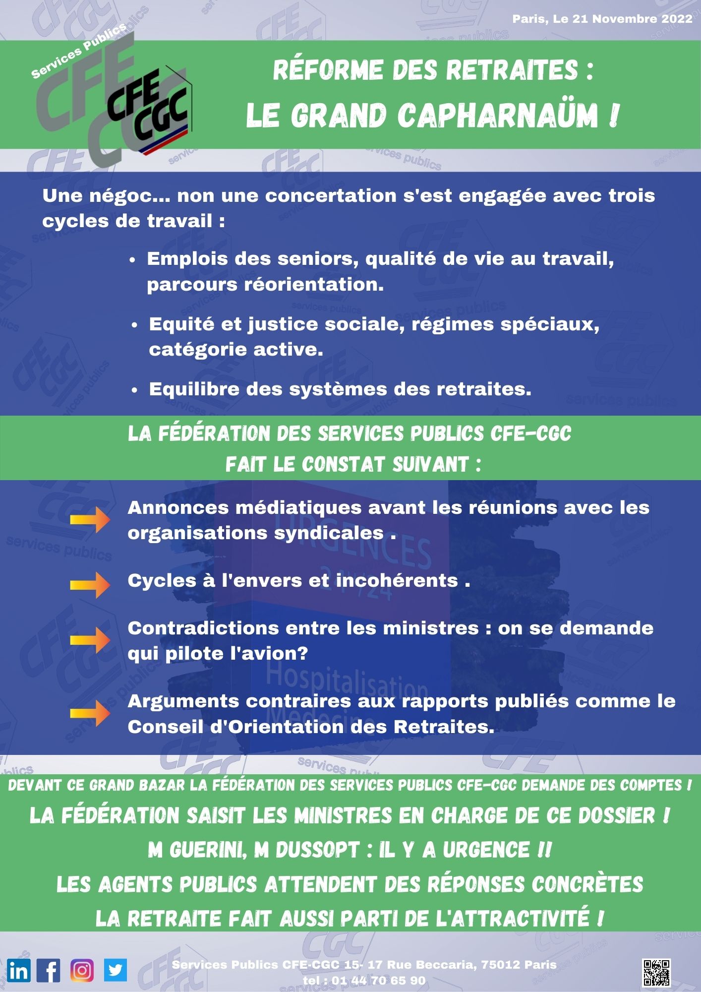 Réforme des retraites: le grand capharnaüm!!!