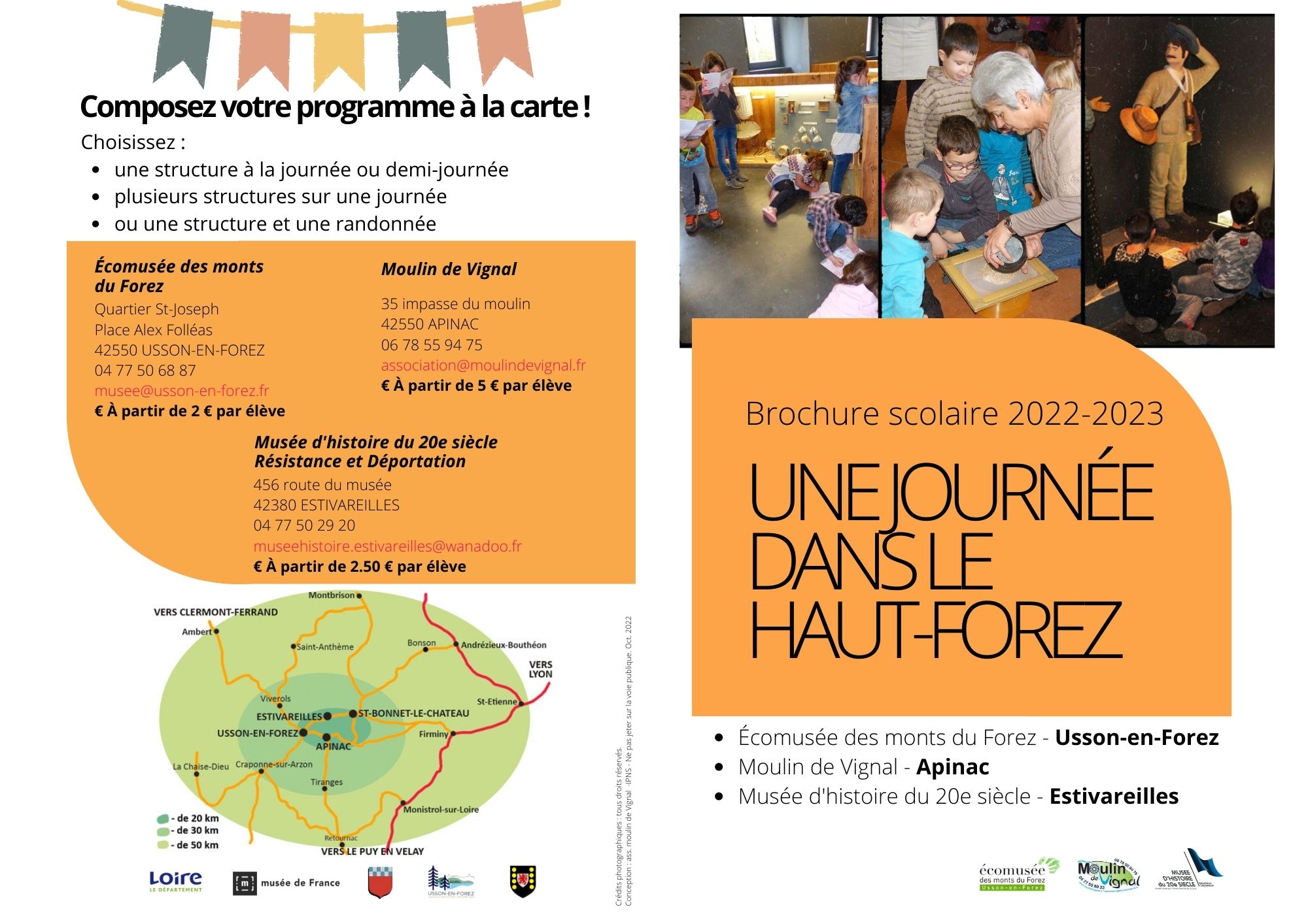 programme scolaire, musées haut-forez, musée forez, forez, loire, moulin, histoire, résistance, déportation, écomusée, tradition, farine, engrenages, accueil écoles, école primaire, école maternelle, collège