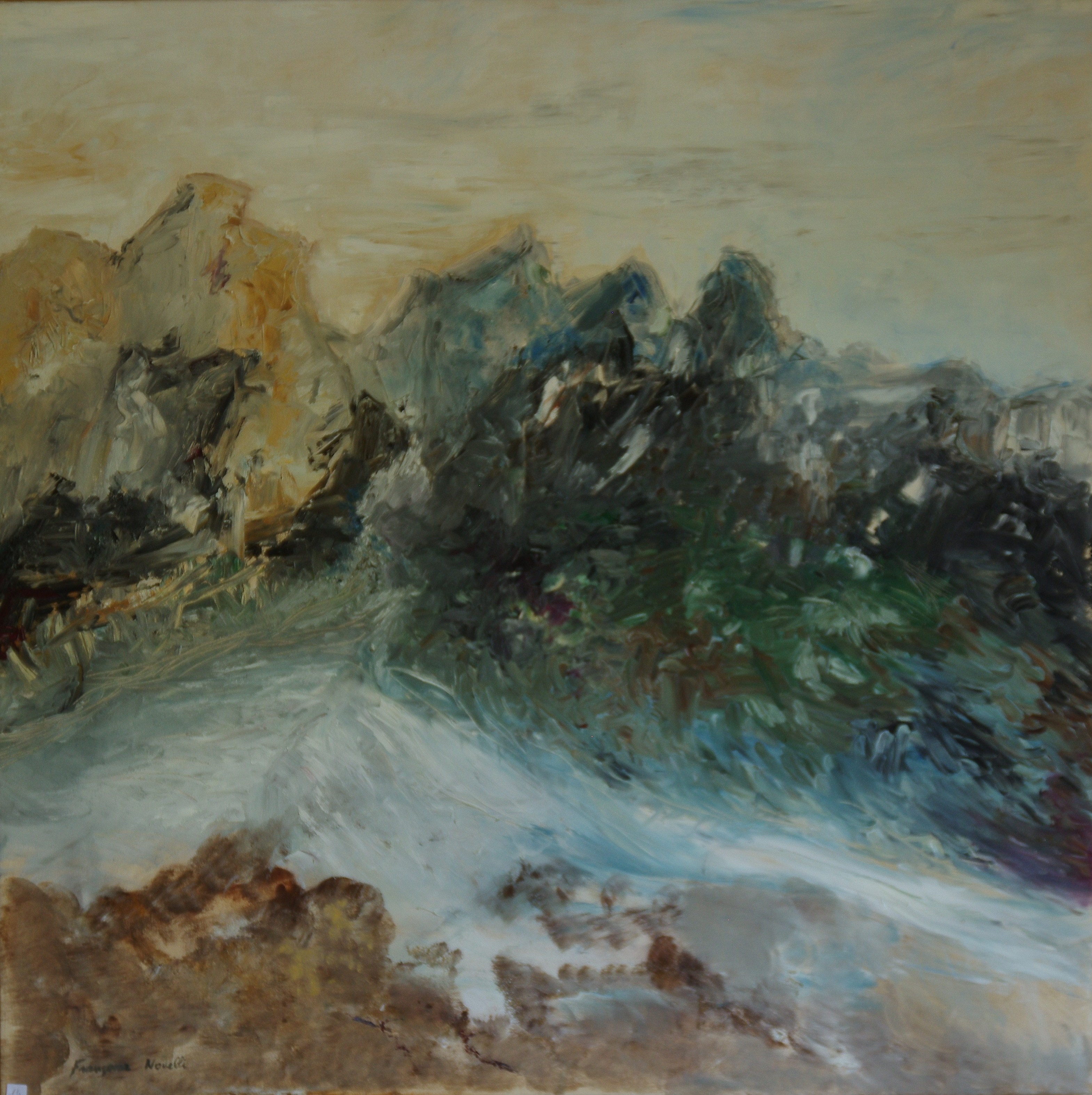 LAOS - Huile sur toile