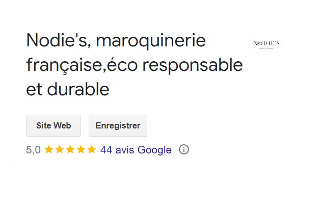 Avis de la marque Nodie's sur google 