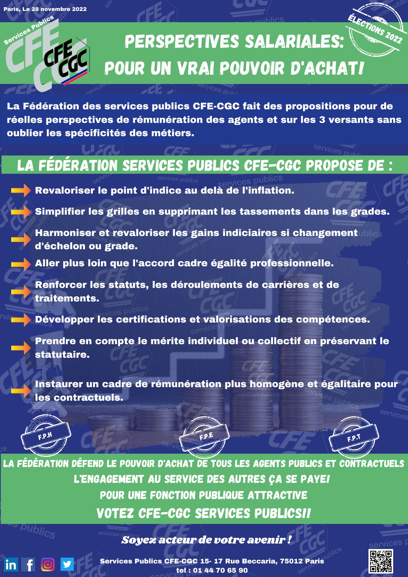 Perspectives salariales: pour un vrai pouvoir d'achat!!