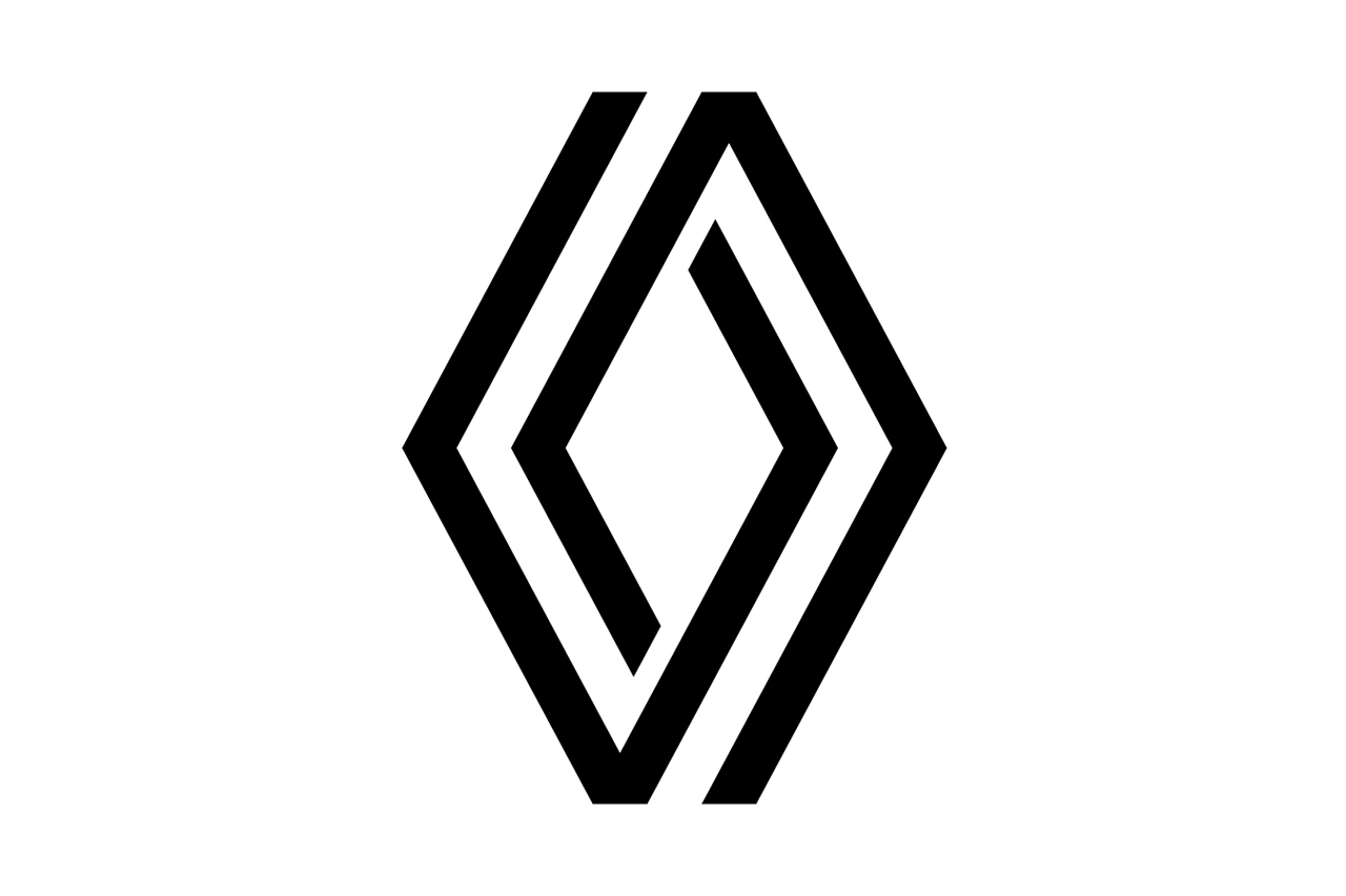 Logo renault fond noir