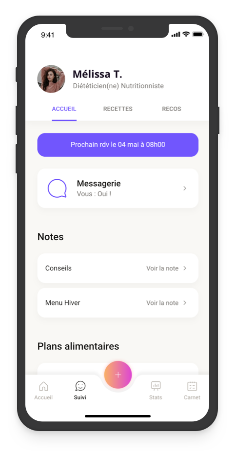 App black patient suivi 1 