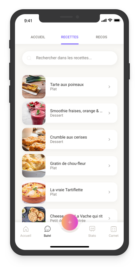App black patient recettes