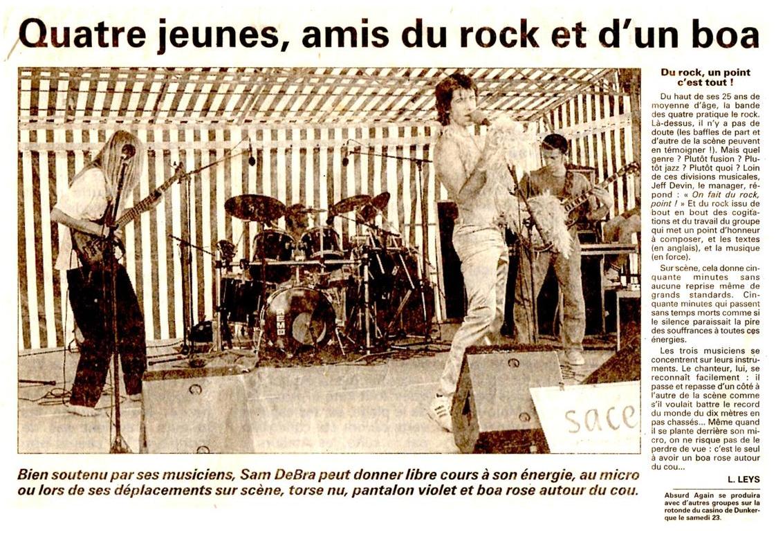 4 jeunes amis du rock et d un boa