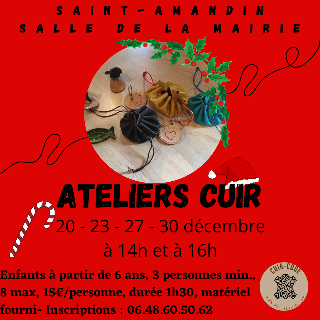 atelier cuir vacances enfants cantal sacà main ceinture cuir 