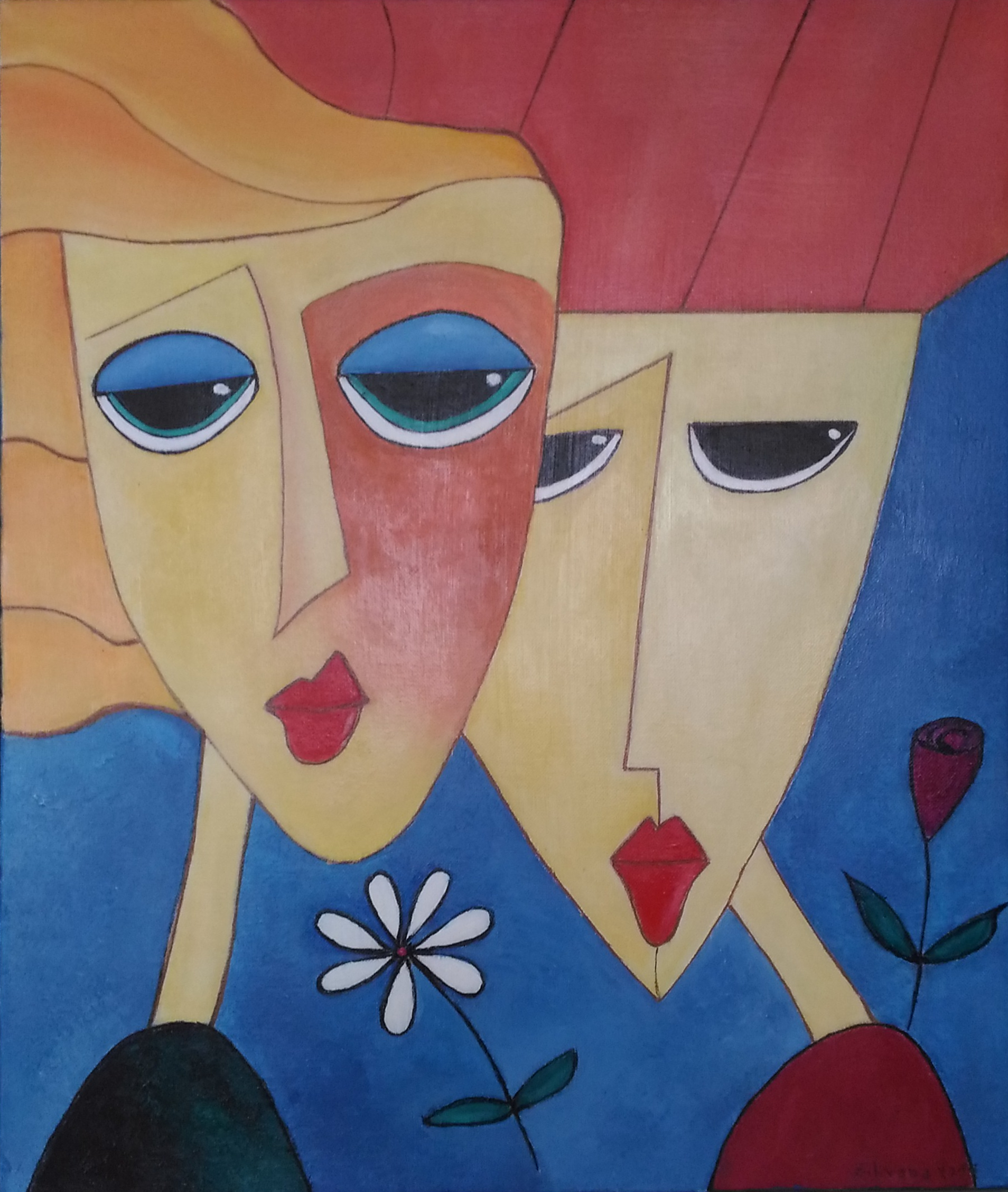 Silvana - d'après While We're Young de Tom Fedro - 55x46cm