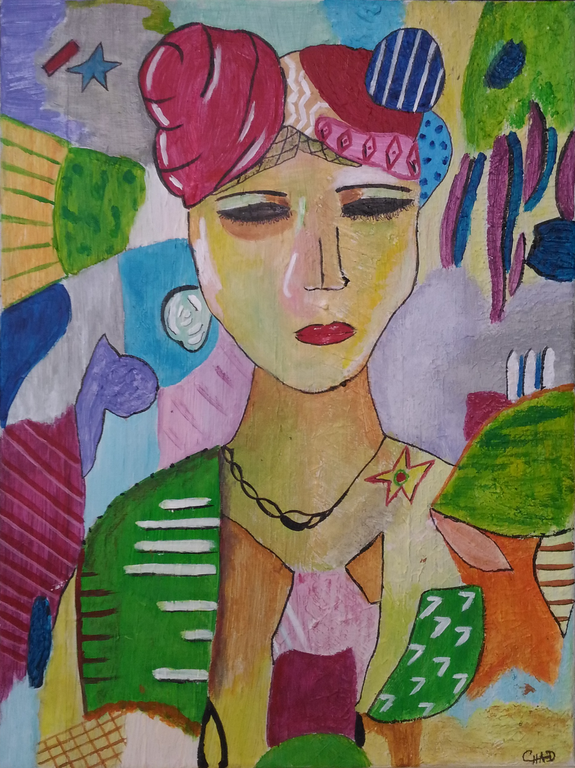 CHAD - ... - 40x30cm