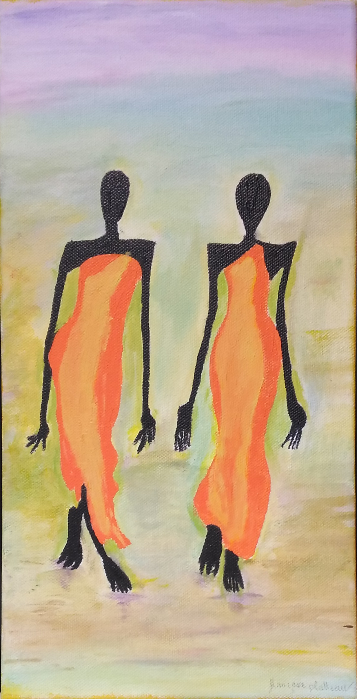 Françoise - l'Afrique - 40x20cm