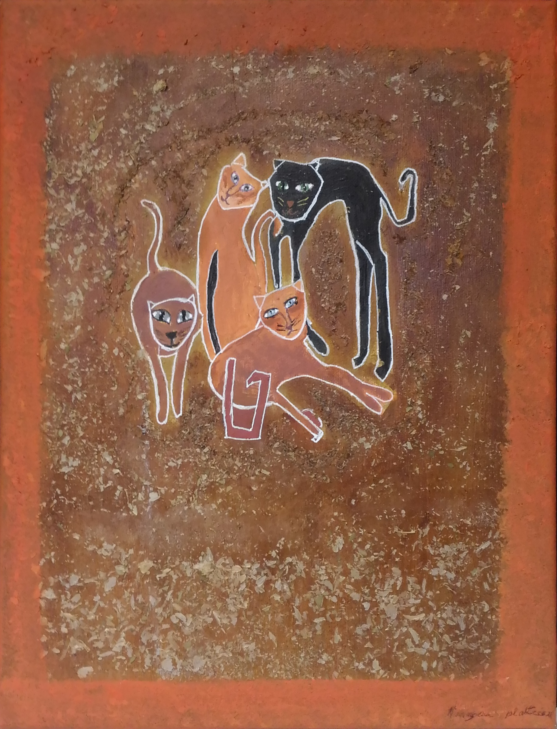 Françoise - les chats - 40x30,5cm