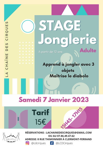 Stage Jonglerie 
