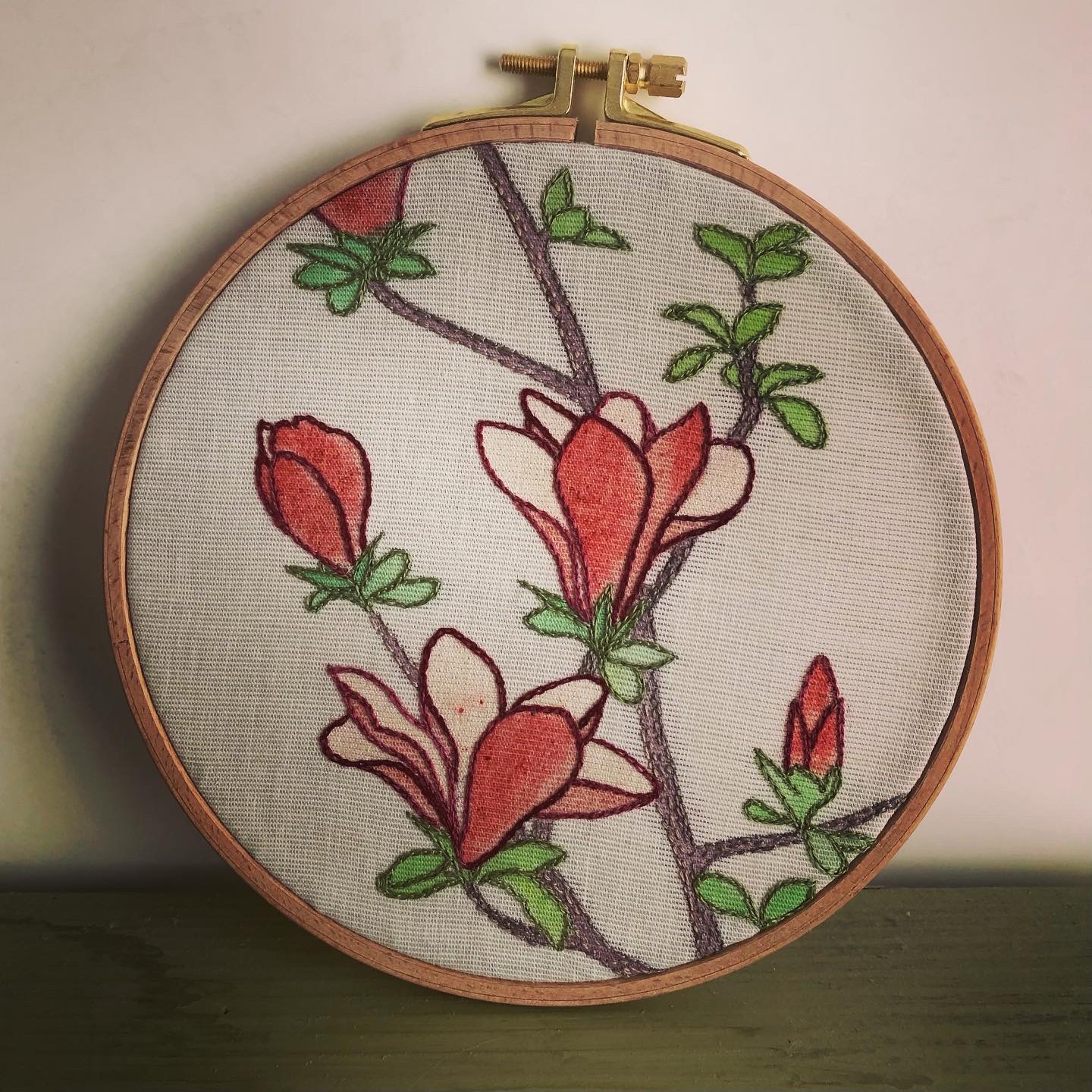 Broderie magnolia