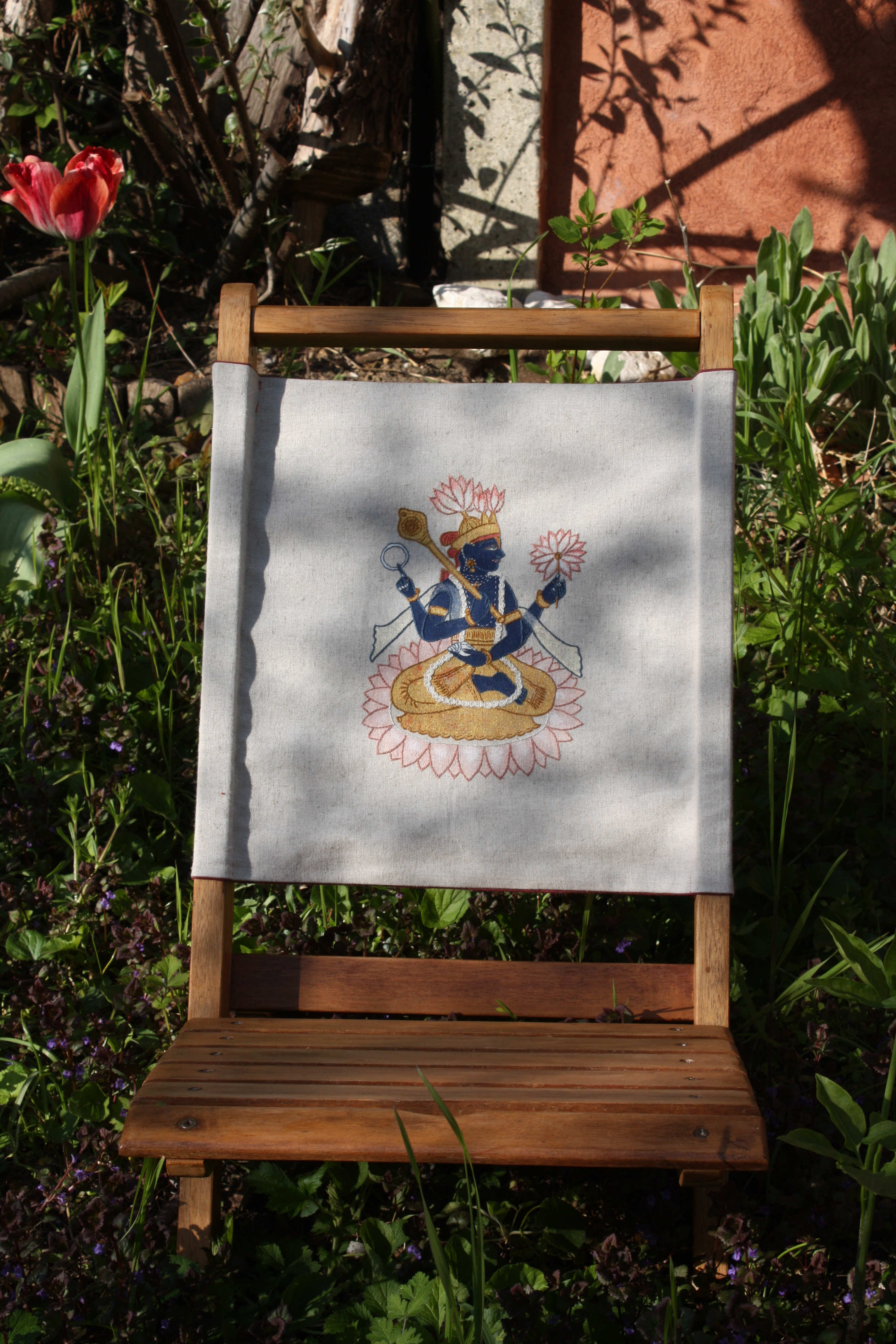 Chaise-broderie-Vishnu