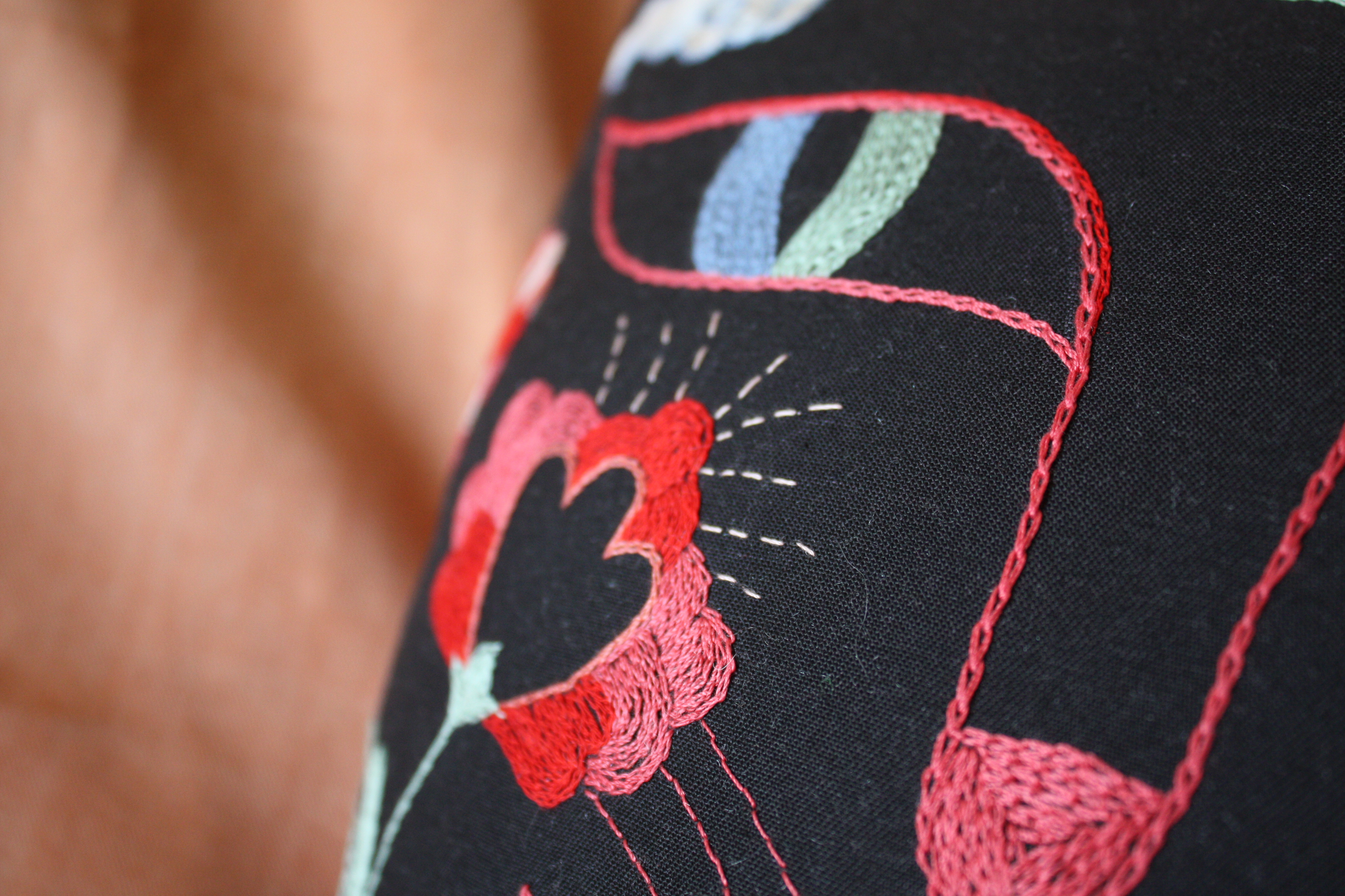 Coussin chat nuage detail2