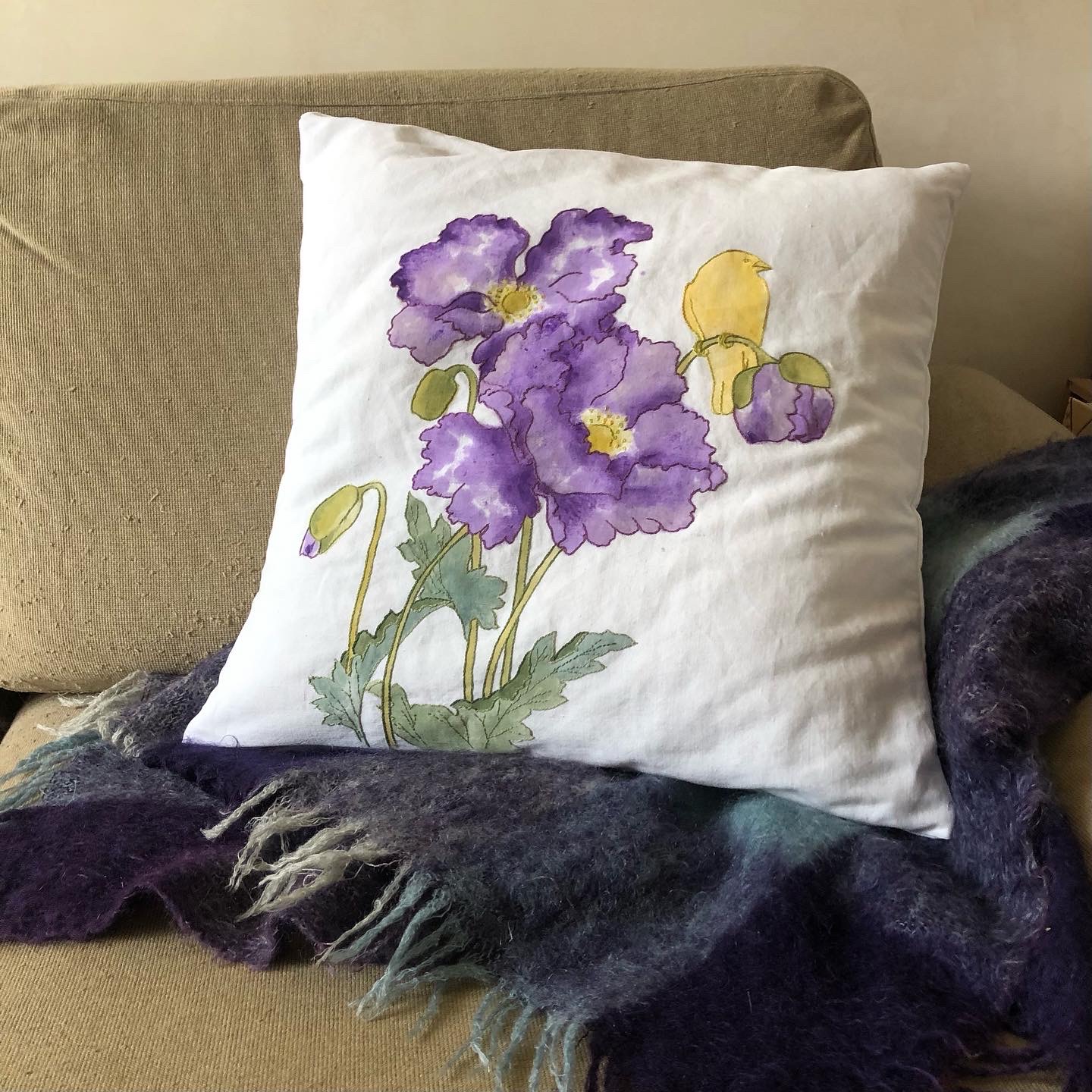 Coussin iris