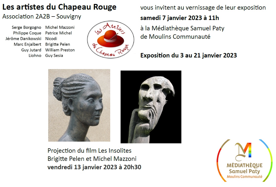 Exposition à la Médiathèque Samuel Paty du 4 au 21 janvier 2023
