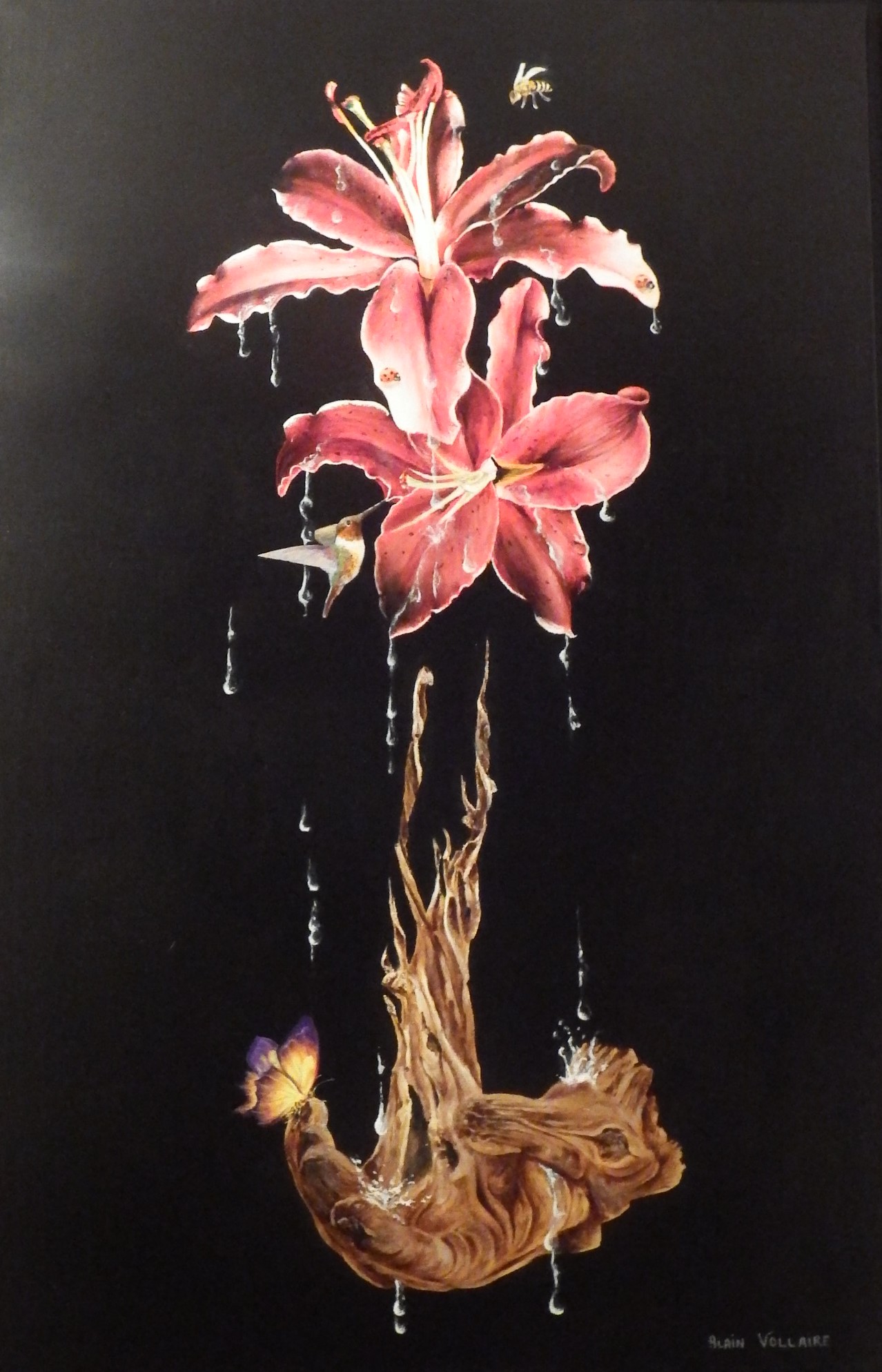 Les lys - Huile 92cm X 60cm -950 €