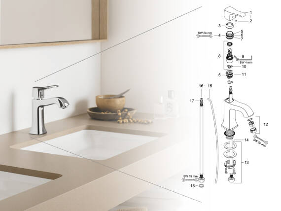 Partes hansgrohe
