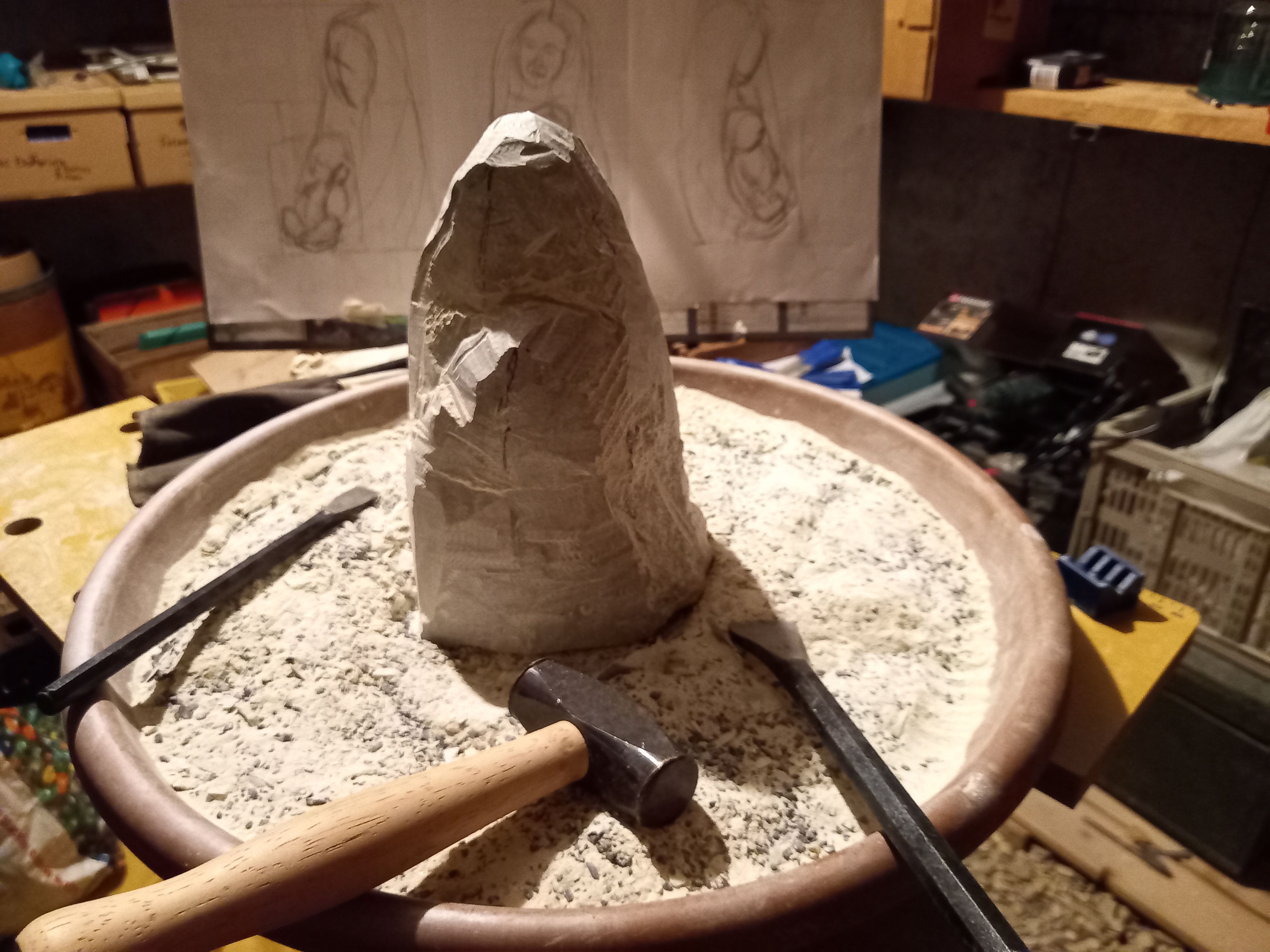 Une sculpture en devenir.
Is, janvier 2023