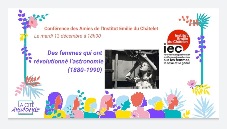 Cité Audacieuse
Katell Grabowska
femmes astronomes