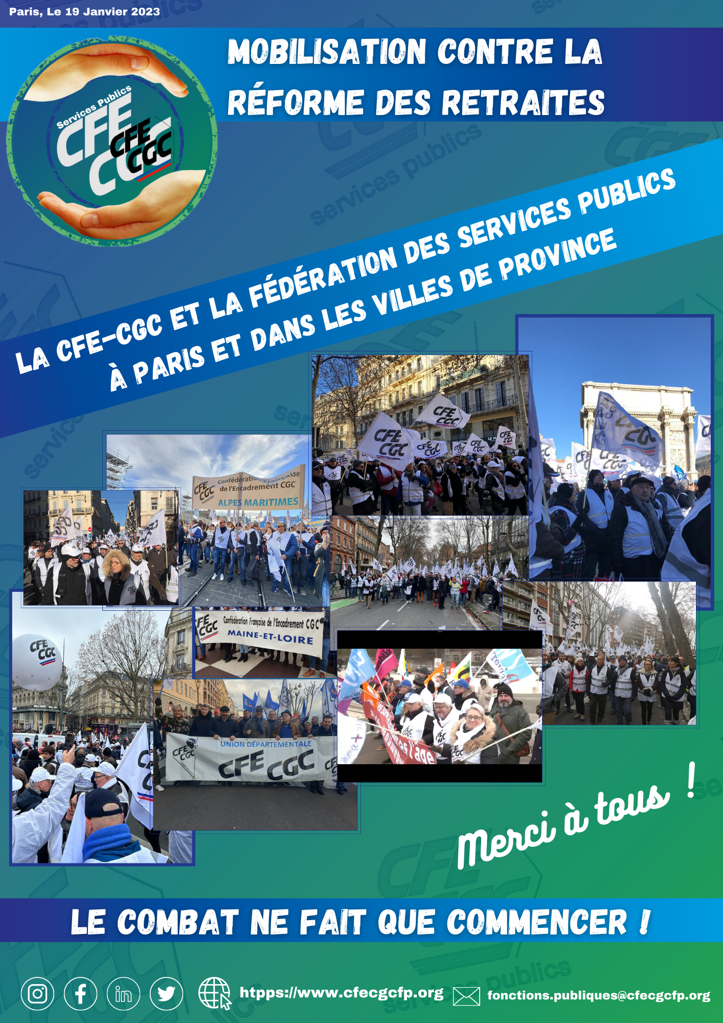 Mobilisation contre la réforme des retraites