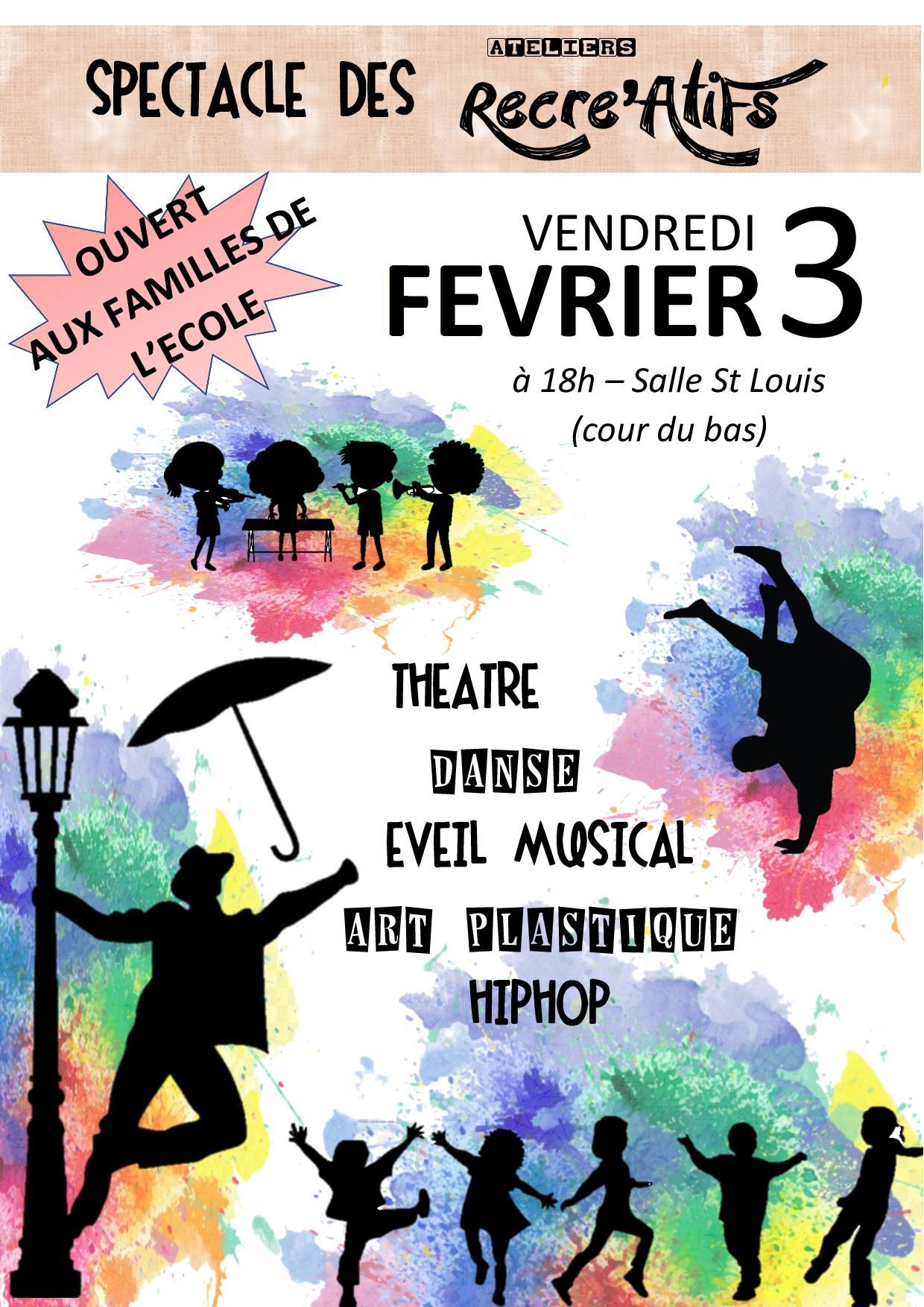 SPECTACLE DES ATELIERS RECRE'ATIFS