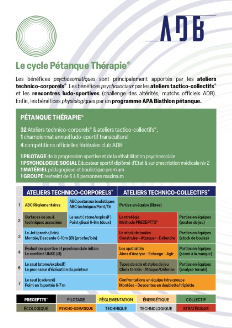 Petanque-therapie
