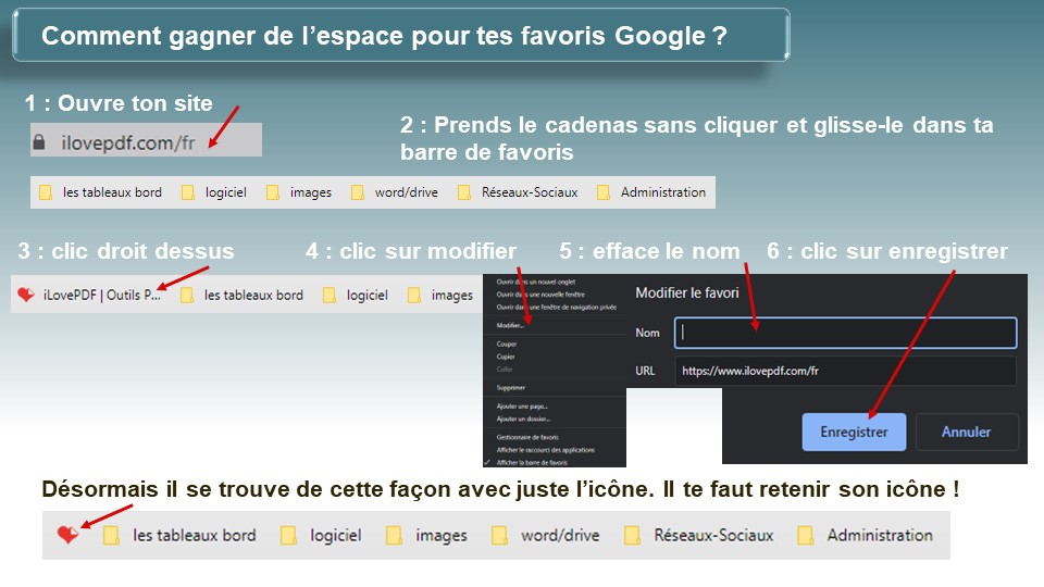Comment-gagner-de-l-espace-dans-la-barre-de-favoris astucesalternativesgratuites tucastuceconseil