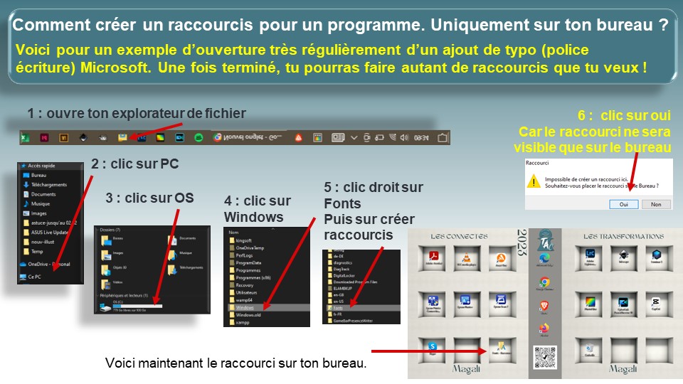 Comment-creer-un-raccourci-programme-sur-le-bureau astucesalternativesgratuites trucastuceconseil