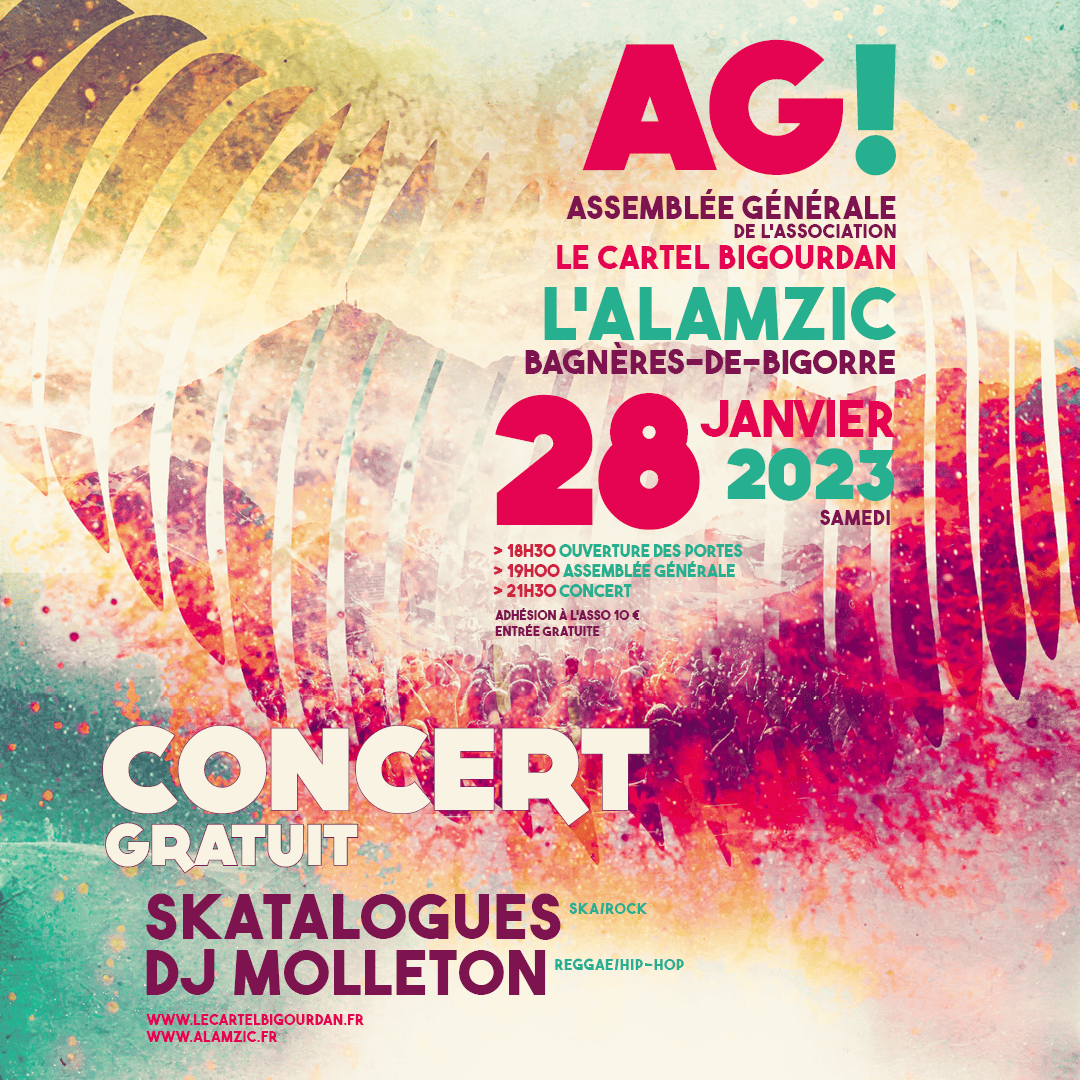 Visuel soirée assemblée générale du cartel bigourdan