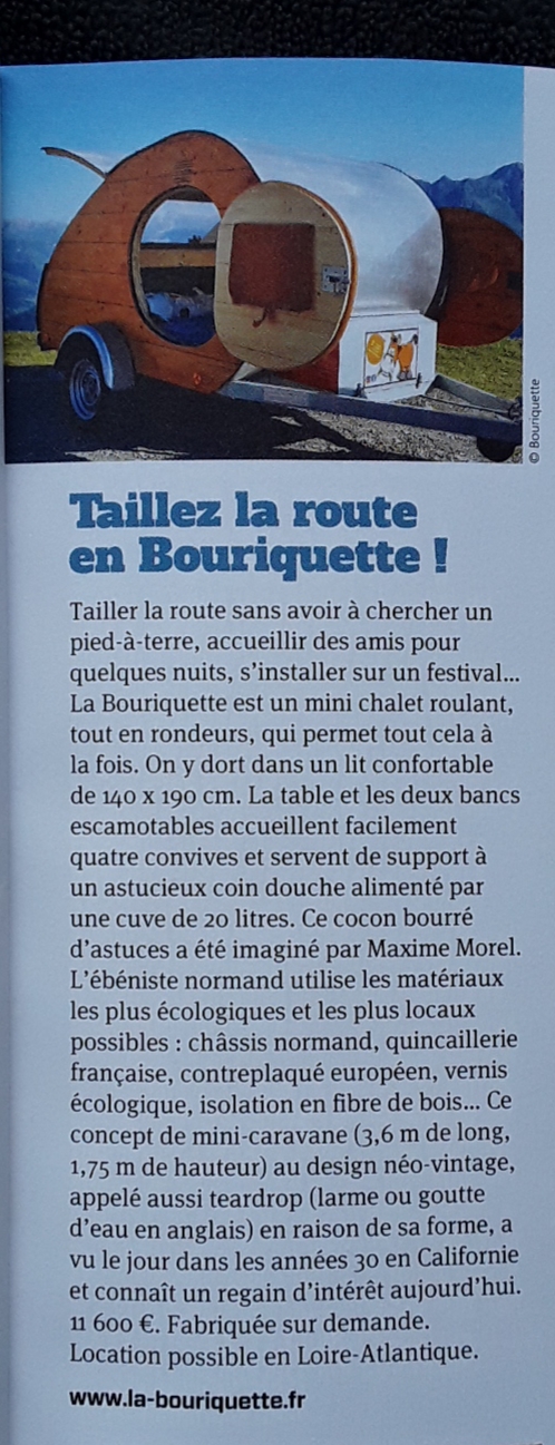Mini Caravane Bois
Teardrop Bois
Village Magazine