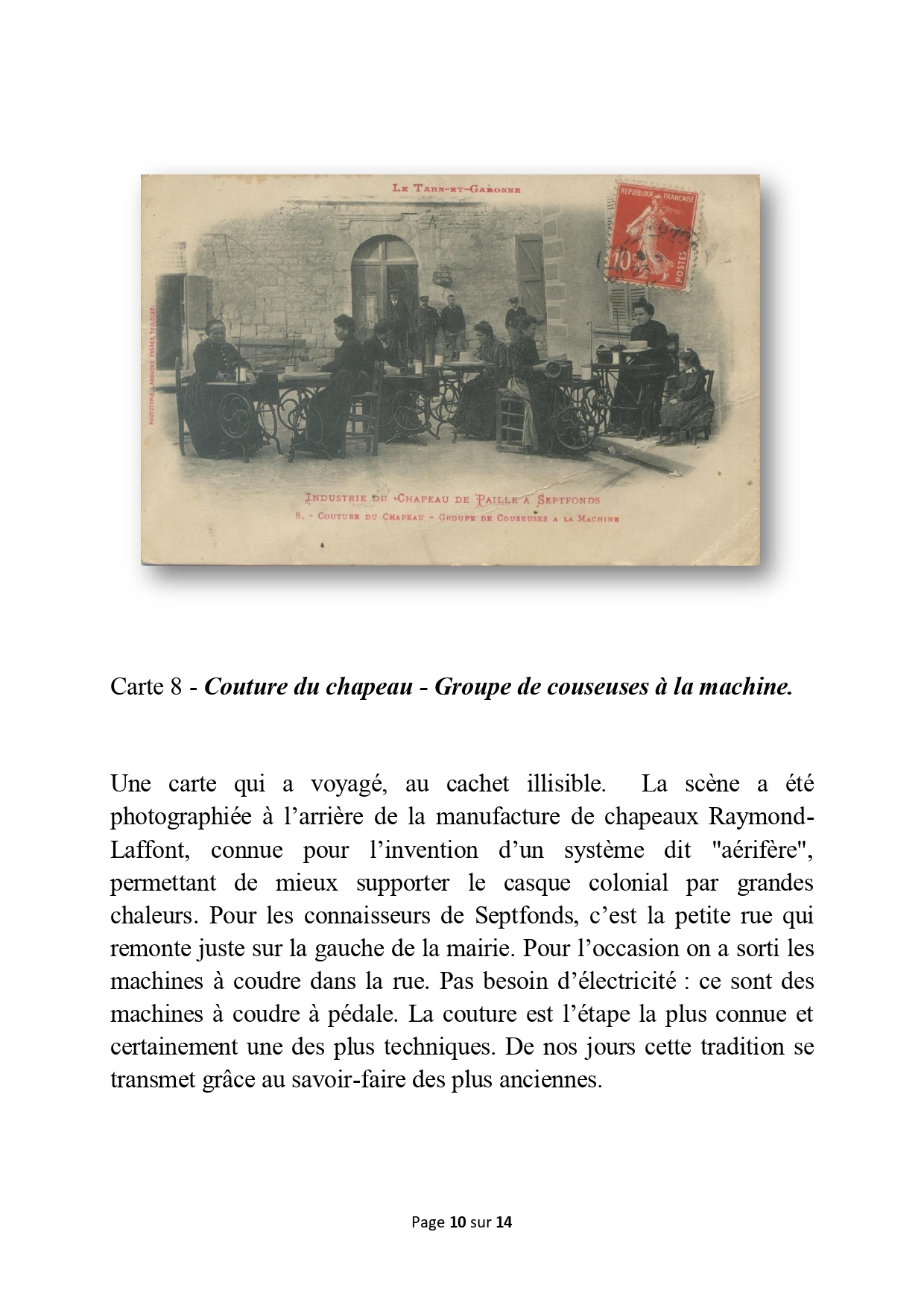 12 cartes postales chapellerie page 0010