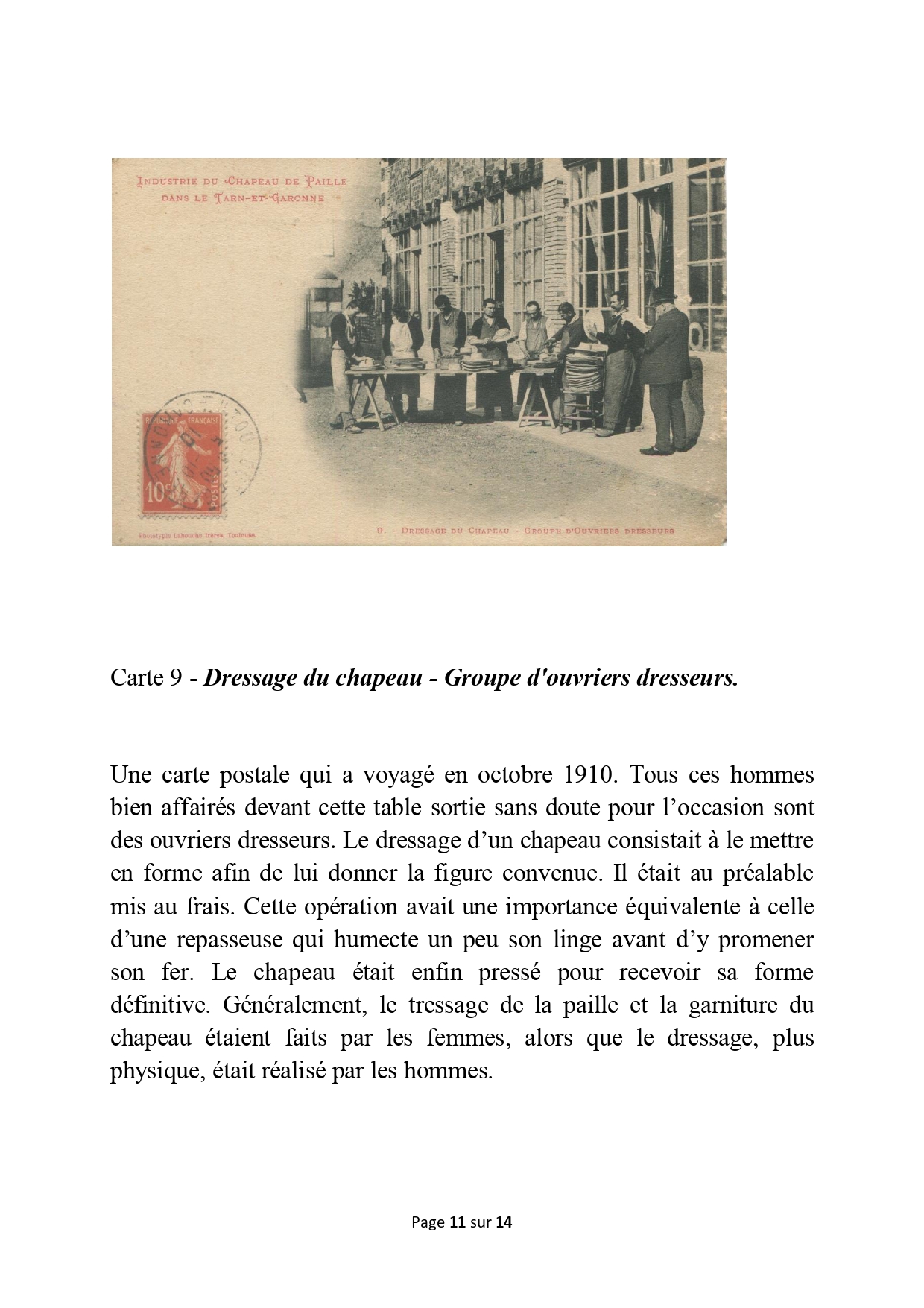 12 cartes postales chapellerie page 0011