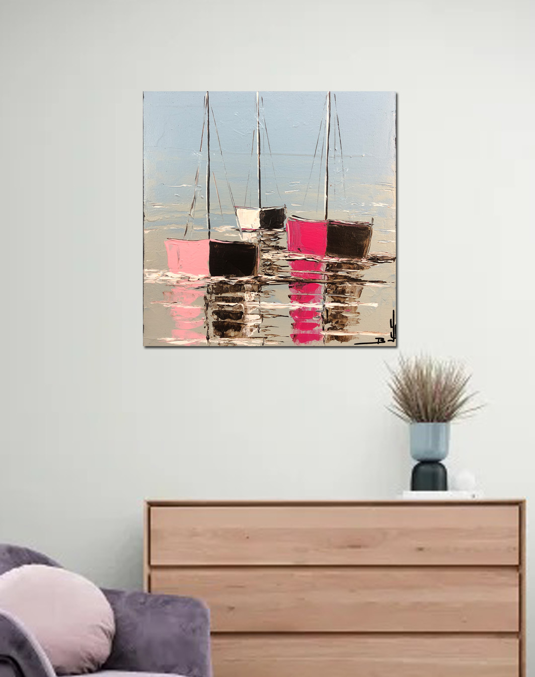 Bateaux rose